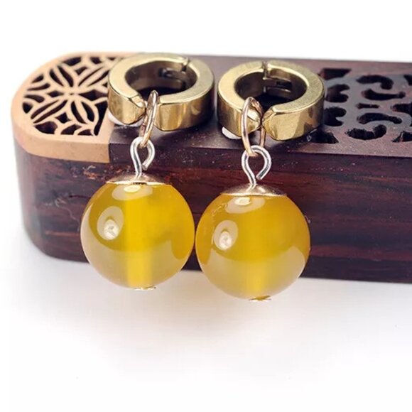 Super Dragon Ball Earrings Vegetto Potara Black Son Goku Zamasu Ear Stud single - Picture 11 of 13